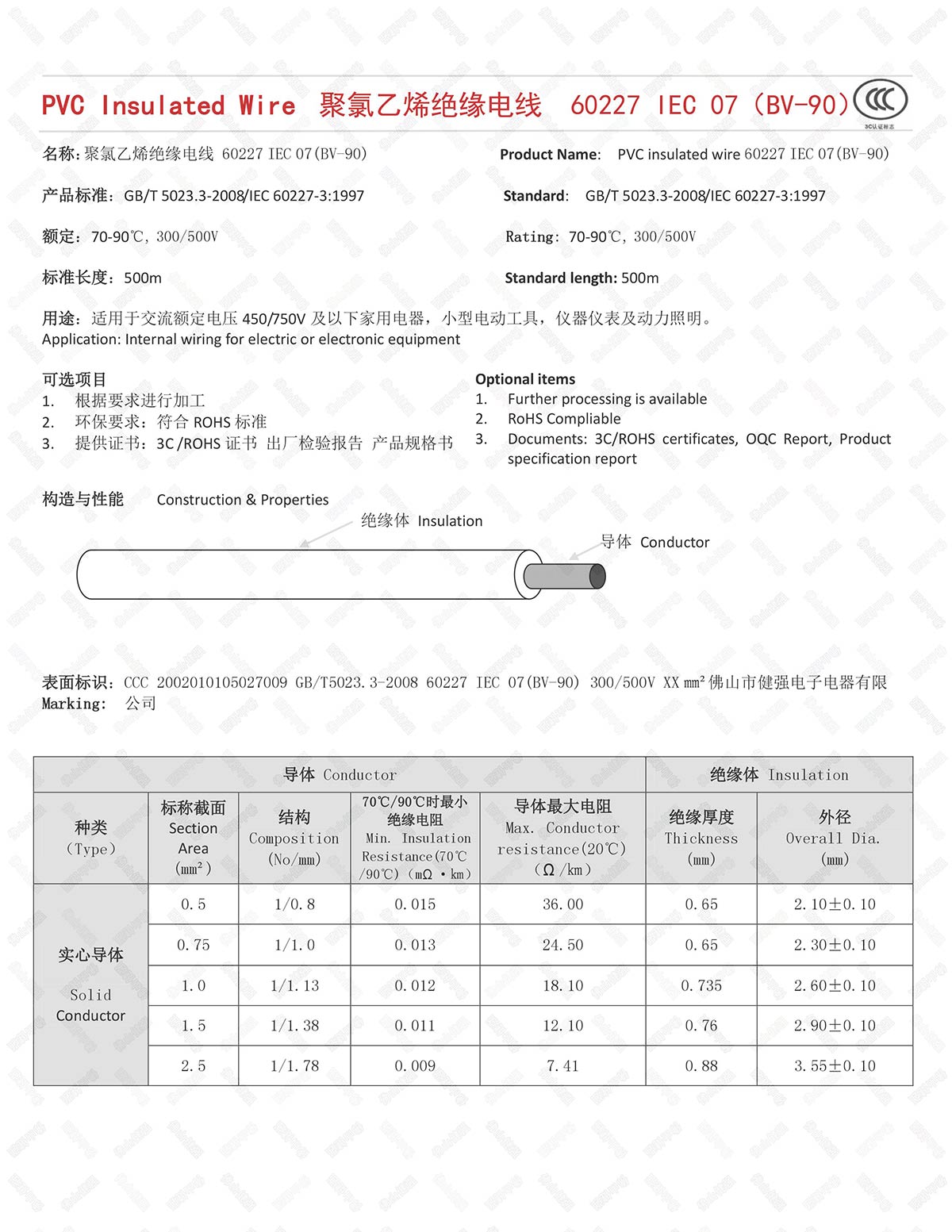 高温电源线定制_CCC其他电线、电缆广东