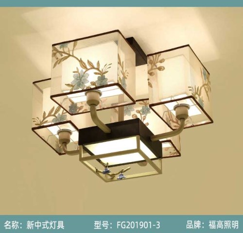 不老气新中式灯具装修效果图_其他室外照明灯具相关