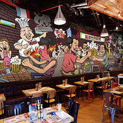 玉林有名酒吧墙绘图片_ 酒吧墙绘价格相关-大宏图装饰工程有限公司