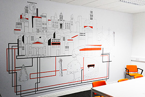 桂林手绘墙电话_专业装潢设计推荐-大宏图装饰工程有限公司