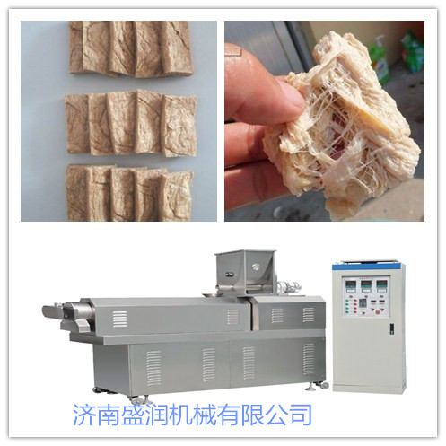 广州全自动组织蛋白成套设备_拉丝休闲食品加工设备加工机器-济南盛润机械有限公司