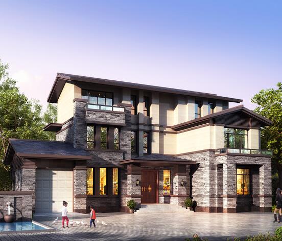 120平米别墅建筑图纸多少钱_美式建筑图纸、模型设计-湖南博乔建筑科技有限公司