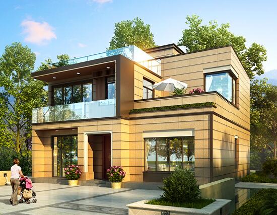 经济别墅设计图设计_现代风格建筑图纸、模型设计哪家好-湖南博乔建筑科技有限公司