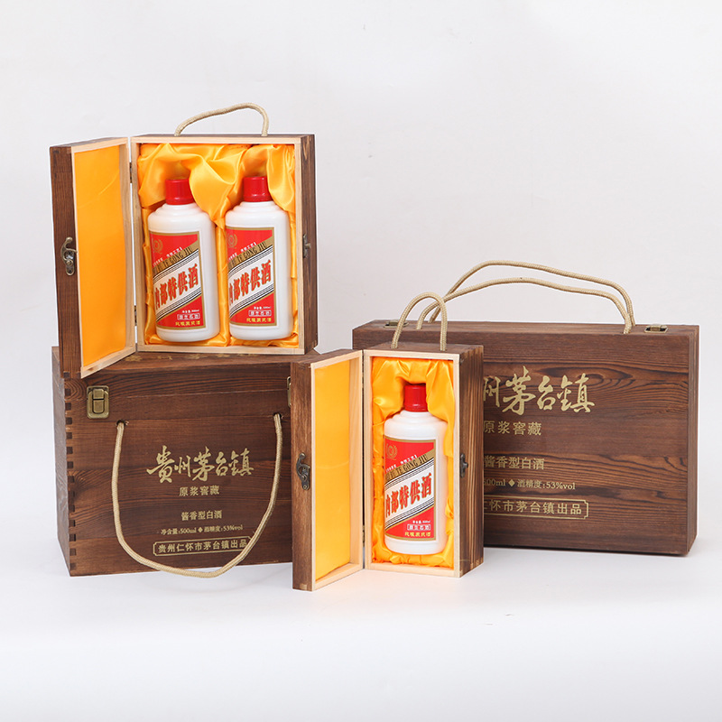 食品木盒定制_白酒竹、木盒-山东曹县木盒包装厂