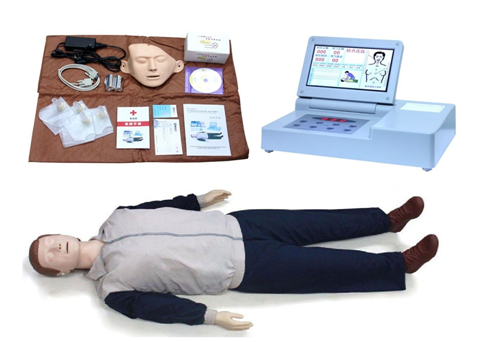 心肺复苏模拟人模型_高级大屏幕液晶彩显医用橡胶制品人体模型-上海弘领科教设备有限公司