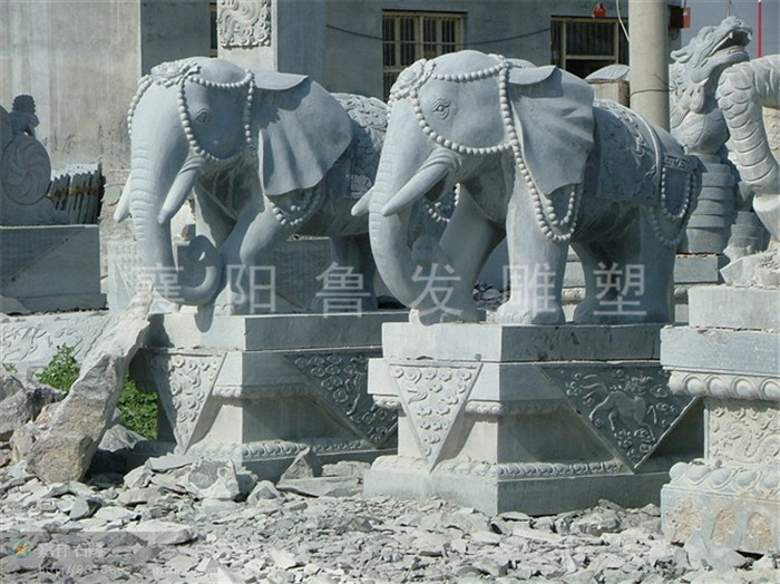 大象雕塑厂_花岗岩花岗岩工艺品制作厂家-襄阳鲁发雕塑有限公司