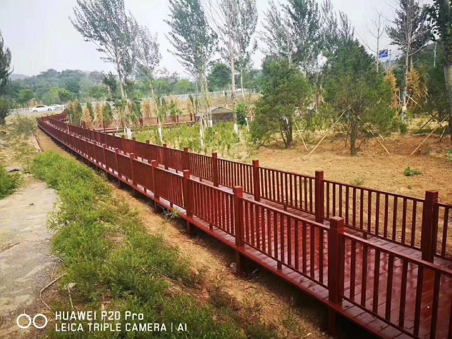 碳化木凉亭景观长廊_万州原木定制做-重庆桓瑞木制品有限公司