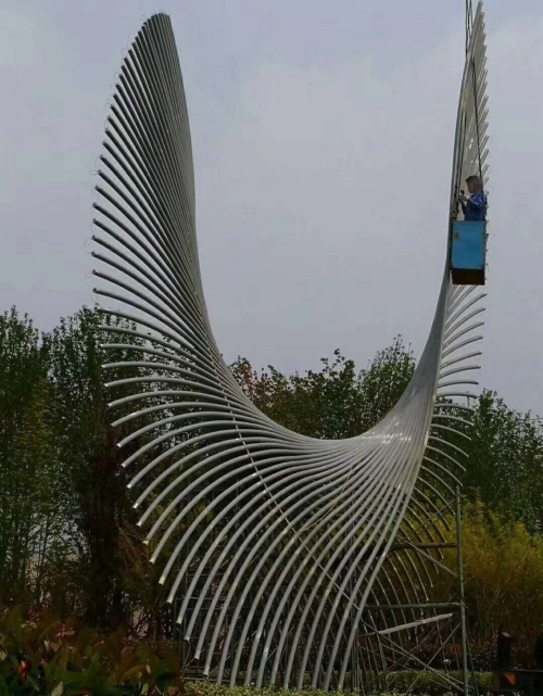 甘肃大型不锈钢雕塑设计_304雕塑-深圳市东方韵造型艺术有限公司