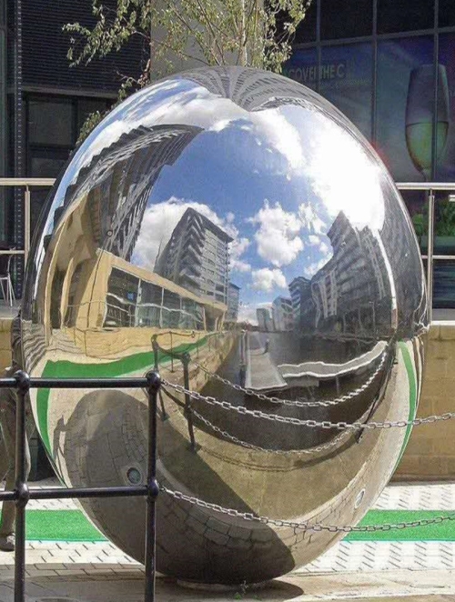 镜面不锈钢空心球价格_亮光雕塑-深圳市东方韵造型艺术有限公司