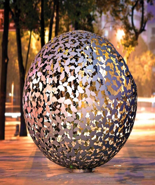 广东镂空球设计与制作_不锈钢风水透光照明工业设计与制作-深圳市东方韵造型艺术有限公司