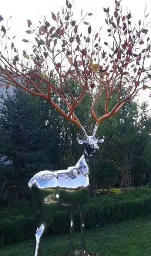 长春不锈钢抽象动物牛雕塑-深圳市东方韵造型艺术有限公司