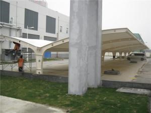 雨篷停车棚_东阳建筑项目合作设计-浙江佳诚钢结构工程有限公司