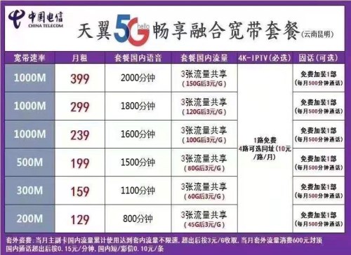 电信宽带安装价格费用_通讯产品-昆明麒福通讯设备有限公司