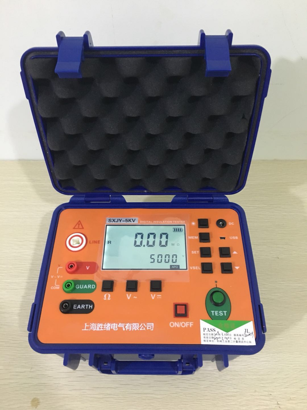 陕西3125数字式兆欧表vc4105a_高压电阻测量仪表-上海胜绪电气有限公司2