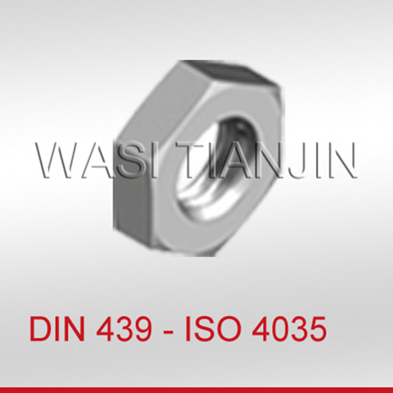 北京DIN937/ISO7038薄型六角开槽螺帽销售_细牙六角螺帽价格-万喜（天津）紧固件有限公司