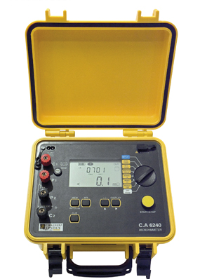 CA电流钳法国CA CA6240 数字式微欧计  接地电阻测量仪表法国CA CA6240 数字式微欧计