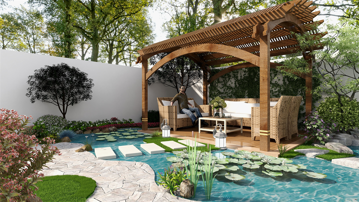 阳台园林设计图_户外园林设计师_广州庭园科技有限公司