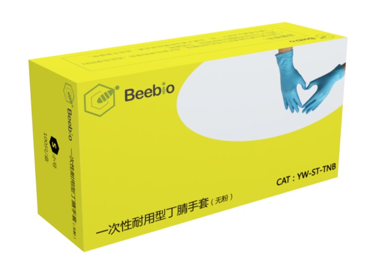 beebio 一次性丁腈手套防滑耐酸 YW-ST-GNB_手套
